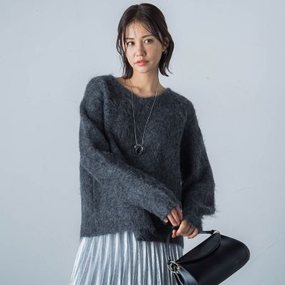 LAUTREAMONT (Women)/ロートレアモン 【カタログ掲載】シャギーモヘヤニットプルオーバー