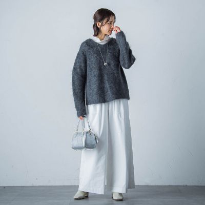 【カタログ掲載】シャギーモヘヤニットプルオーバー