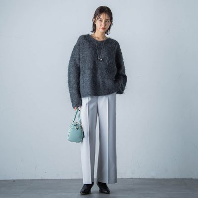 【カタログ掲載】シャギーモヘヤニットプルオーバー
