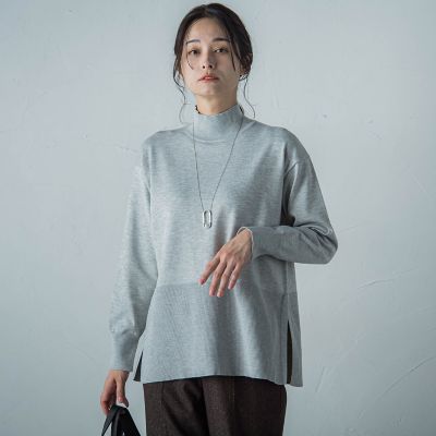 LAUTREAMONT / ロートレアモン 【WEB限定】ボクシーハイネックニット≪手洗い可能≫ WEB限定】ボクシーハイネックニット≪手洗い可能