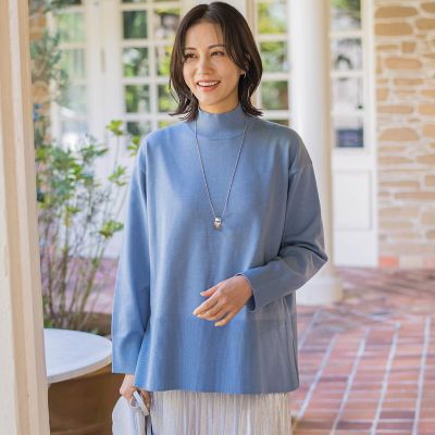 LAUTREAMONT / ロートレアモン 【WEB限定】ボクシーハイネックニット≪手洗い可能≫ WEB限定】ボクシーハイネックニット≪手洗い可能
