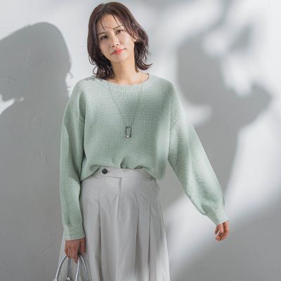 ＜LAUTREAMONT (Women)＞【ＷＥＢ限定】ぽこぽこワッフルニット