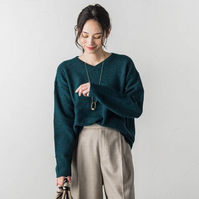 【WEB限定】ふんわりラインボーダーニット≪手洗い可能≫ WEB限定】ふんわりラインボーダーニット≪手洗い可能