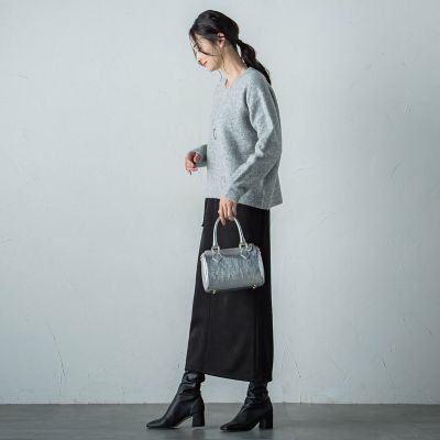 【WEB限定】ふんわりラインボーダーニット≪手洗い可能≫ WEB限定】ふんわりラインボーダーニット≪手洗い可能