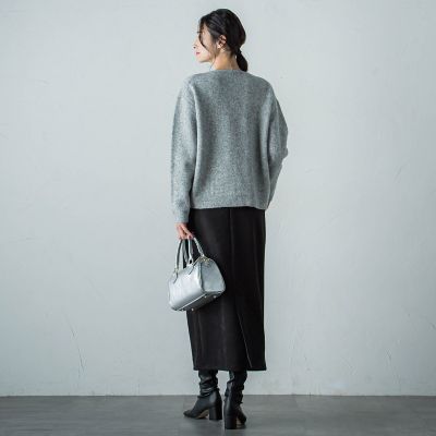 【WEB限定】ふんわりラインボーダーニット≪手洗い可能≫ WEB限定】ふんわりラインボーダーニット≪手洗い可能