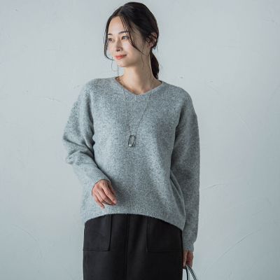 【WEB限定】ふんわりラインボーダーニット≪手洗い可能≫ WEB限定】ふんわりラインボーダーニット≪手洗い可能