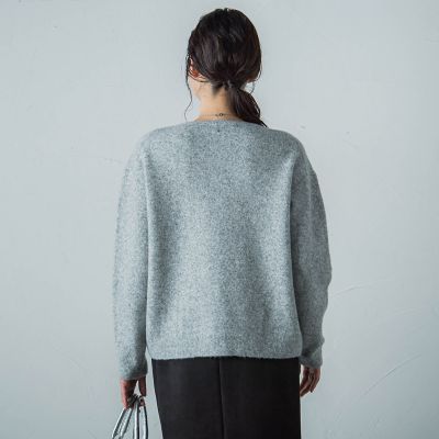 WEB限定】ふんわりラインボーダーニット≪手洗い可能