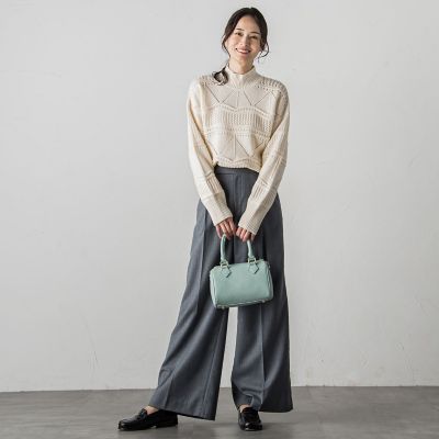 アイレット柄ラメニットプルオーバー≪手洗い可能≫