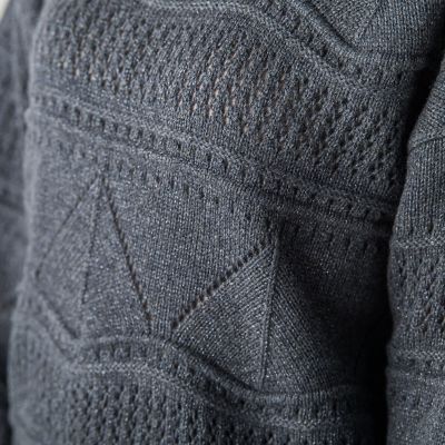 アイレット柄ラメニットプルオーバー≪手洗い可能≫