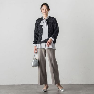 Vネックラメモールニットプルオーバー≪手洗い可能≫ | LAUTREAMONT