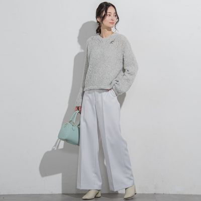 Vネックラメモールニットプルオーバー≪手洗い可能≫ | LAUTREAMONT