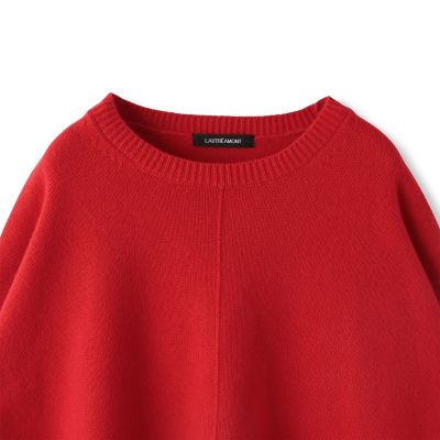 ボクシーシルエットニットプルオーバー≪ウール１００％／手洗い可能≫
