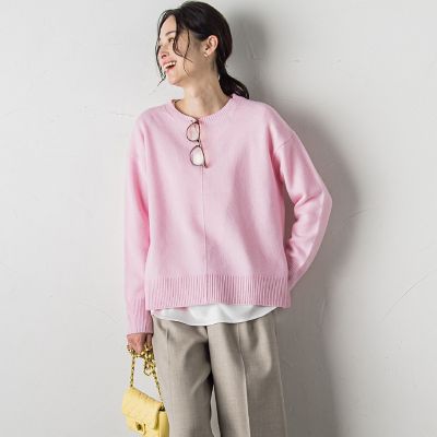 LAUTREAMONT (Women)/ロートレアモン ボクシーシルエットニットプルオーバー≪ウール100%/手洗い可能≫