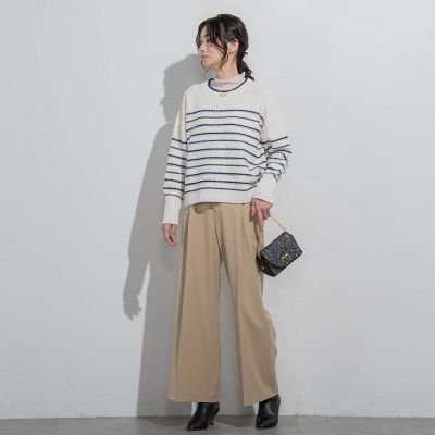 ボーダーニットプルオーバー≪手洗い可能≫ | LAUTREAMONT (Women