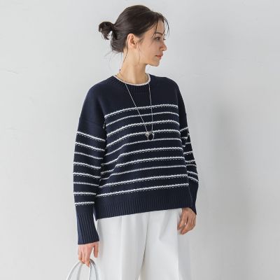 ロートレアモン（LAUTREAMONT）/ボーダーニットプルオーバー≪手洗い可能≫ ボーダーニットプルオーバー≪手洗い可能≫ | LAUTREAMONT (Women