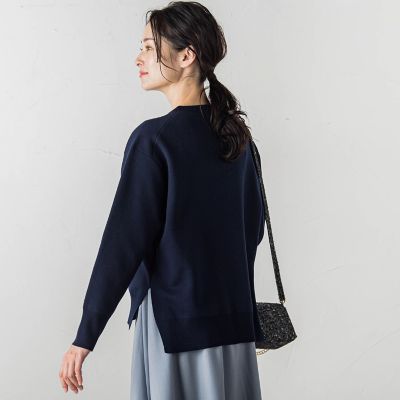 スウェットライクニットプルオーバー≪手洗い可能≫