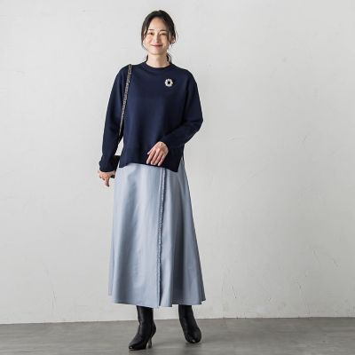 スウェットライクニットプルオーバー≪手洗い可能≫