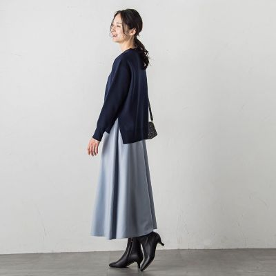 スウェットライクニットプルオーバー≪手洗い可能≫