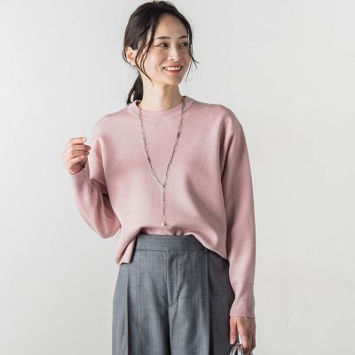 スウェットライクニットプルオーバー≪手洗い可能≫