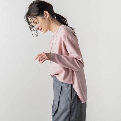 スウェットライクニットプルオーバー≪手洗い可能≫
