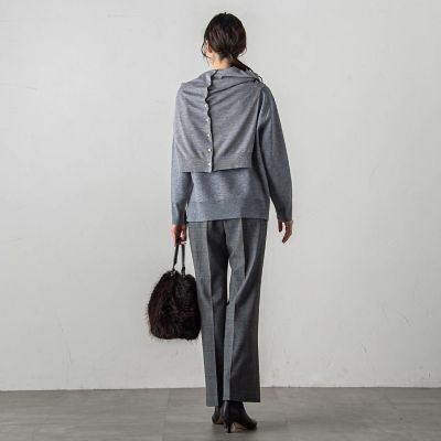 スウェットライクニットプルオーバー≪手洗い可能≫