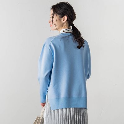 スウェットライクニットプルオーバー≪手洗い可能≫