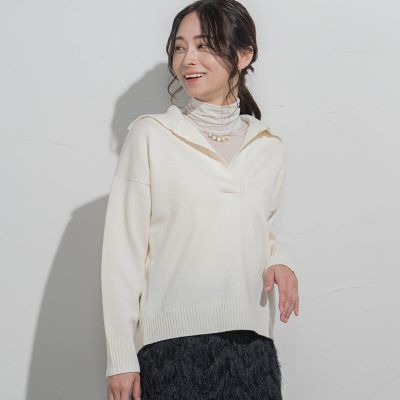 スキッパーポロニット≪手洗い可能≫