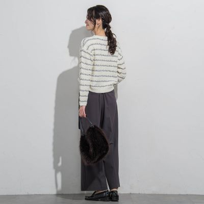 フェザーボーダーニット≪手洗い可能≫ | LAUTREAMONT (Women)/ロート