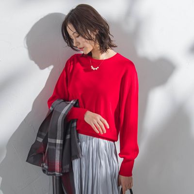 WEB限定】バイカラーニット≪手洗い可能≫ | la.f（Women