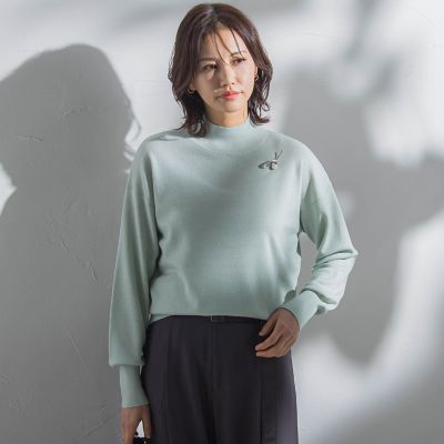 【ＷＥＢ限定】カラー　ハイネックニット≪手洗い可能≫