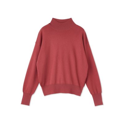【ＷＥＢ限定】カラー　ハイネックニット≪手洗い可能≫