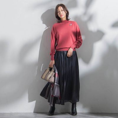 【ＷＥＢ限定】カラー　ハイネックニット≪手洗い可能≫