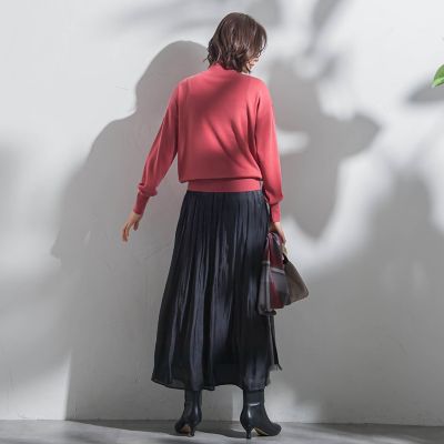 【ＷＥＢ限定】カラー　ハイネックニット≪手洗い可能≫