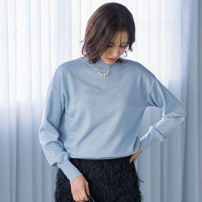 【ＷＥＢ限定】カラー　ハイネックニット≪手洗い可能≫