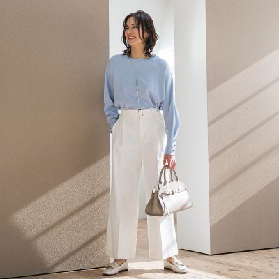 ニット セーター 袖ボタンドルマンニット「手洗い可能」 レディース 袖ボタンドルマンニット≪手洗い可能≫ | LAUTREAMONT（ロート