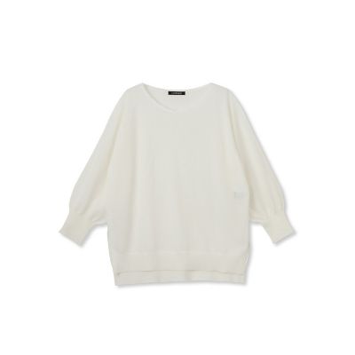 セミシアーボクシーニットプルオーバー≪手洗い可能≫