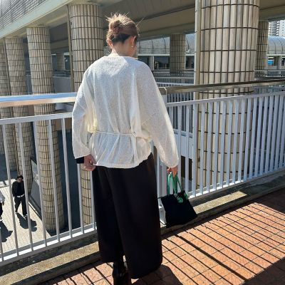 【ＷＥＢ限定】和紙混ホールガーメントニット≪手洗い可能≫