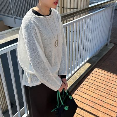 【ＷＥＢ限定】和紙混ホールガーメントニット≪手洗い可能≫