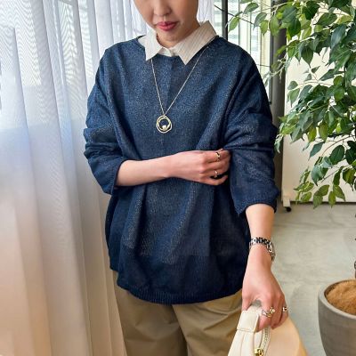 【ＷＥＢ限定】和紙混ホールガーメントニット≪手洗い可能≫