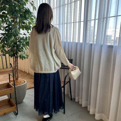 【ＷＥＢ限定】和紙混ホールガーメントニット≪手洗い可能≫