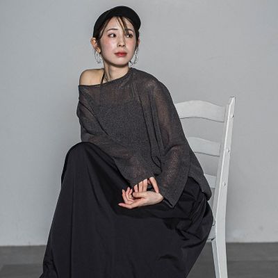 【ＷＥＢ限定】和紙混ホールガーメントニット≪手洗い可能≫