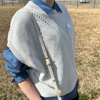 【ＷＥＢ限定】ざっくりクロップドニットベスト≪手洗い可能≫