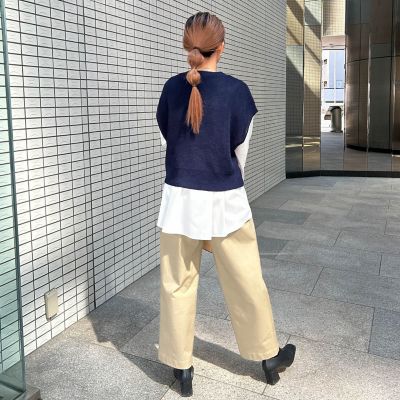 【ＷＥＢ限定】ざっくりクロップドニットベスト≪手洗い可能≫
