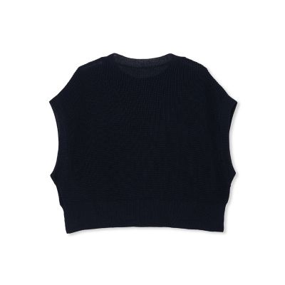 【ＷＥＢ限定】ざっくりクロップドニットベスト≪手洗い可能≫