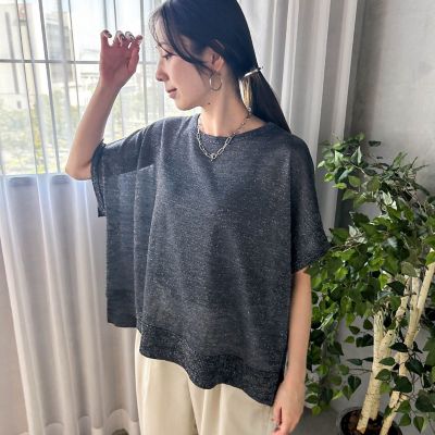 ＜LAUTREAMONT (Women)＞【ＷＥＢ限定】ラメニットプルオーバー≪手洗い可能≫