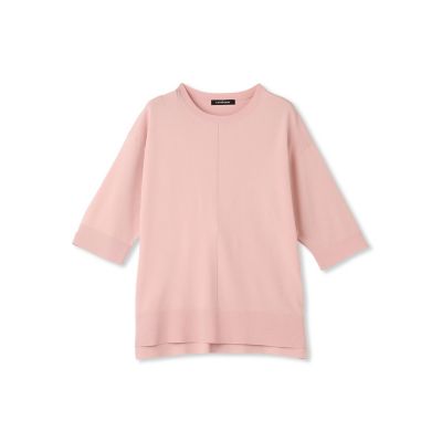 LAUTREAMONT / ロートレアモン 5分袖Tシャツライクニット≪手洗い可能≫ 5分袖Tシャツライクニット≪手洗い可能≫ | LAUTREAMONT