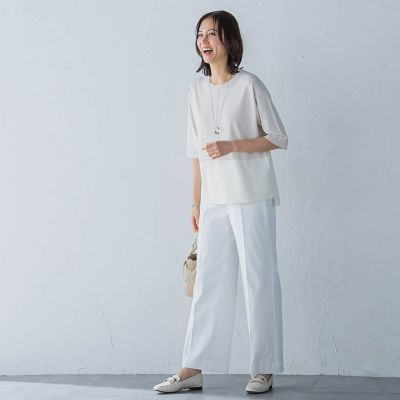 5分袖Tシャツライクニット≪手洗い可能≫ | LAUTREAMONT