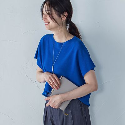 ストレスフリーペーパーヤーンニット≪手洗い可能≫