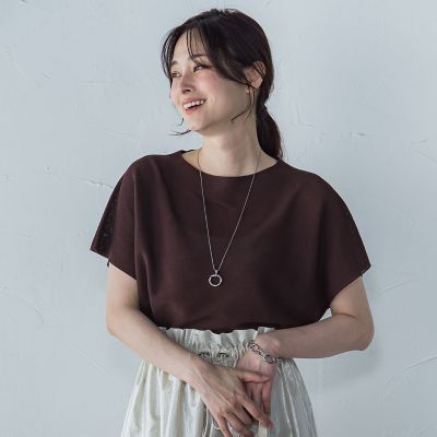 ストレスフリーペーパーヤーンニット≪手洗い可能≫