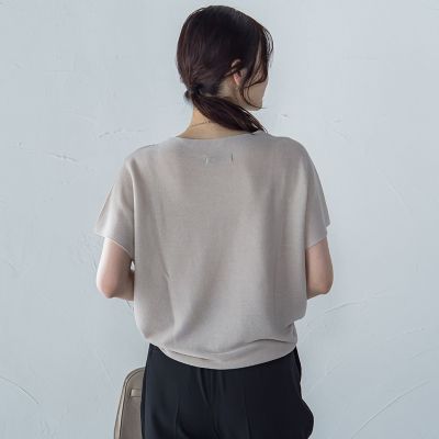 ストレスフリーペーパーヤーンニット≪手洗い可能≫
